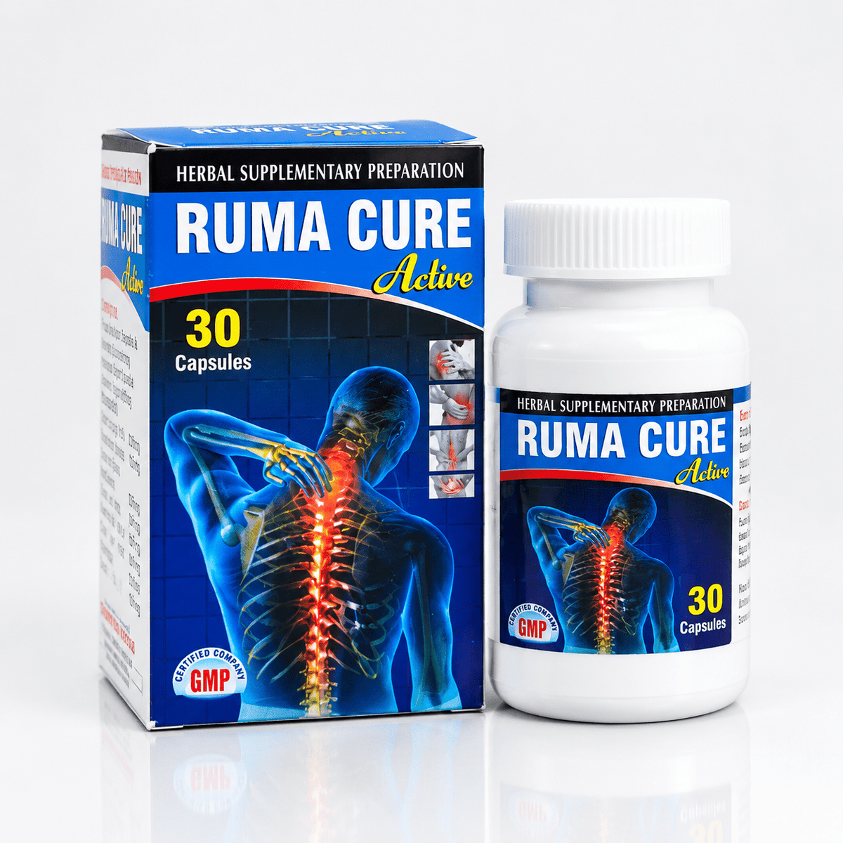 Ayurvedic Ruma Cure Active Pain Relief Capsules | Pack of 2 - HEALTH AIM PHARMACY