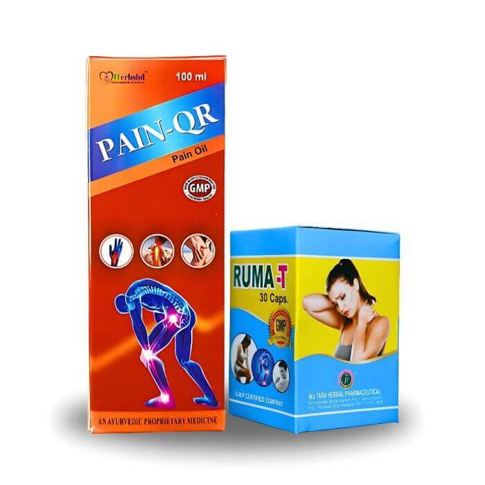 Ayurvedic Ruma - T capsule & Pain QR oil For All Pain - HEALTH AIM PHARMACY