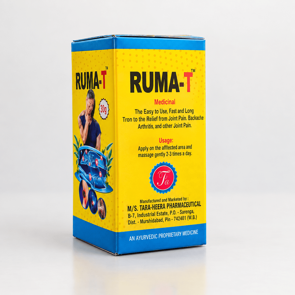 Ayurvedic Ruma T Capsule & WALK FAST Ointment Combo Pack of 2 + Get Artha Care Pain Oil FREE - HEALTH AIM PHARMACY
