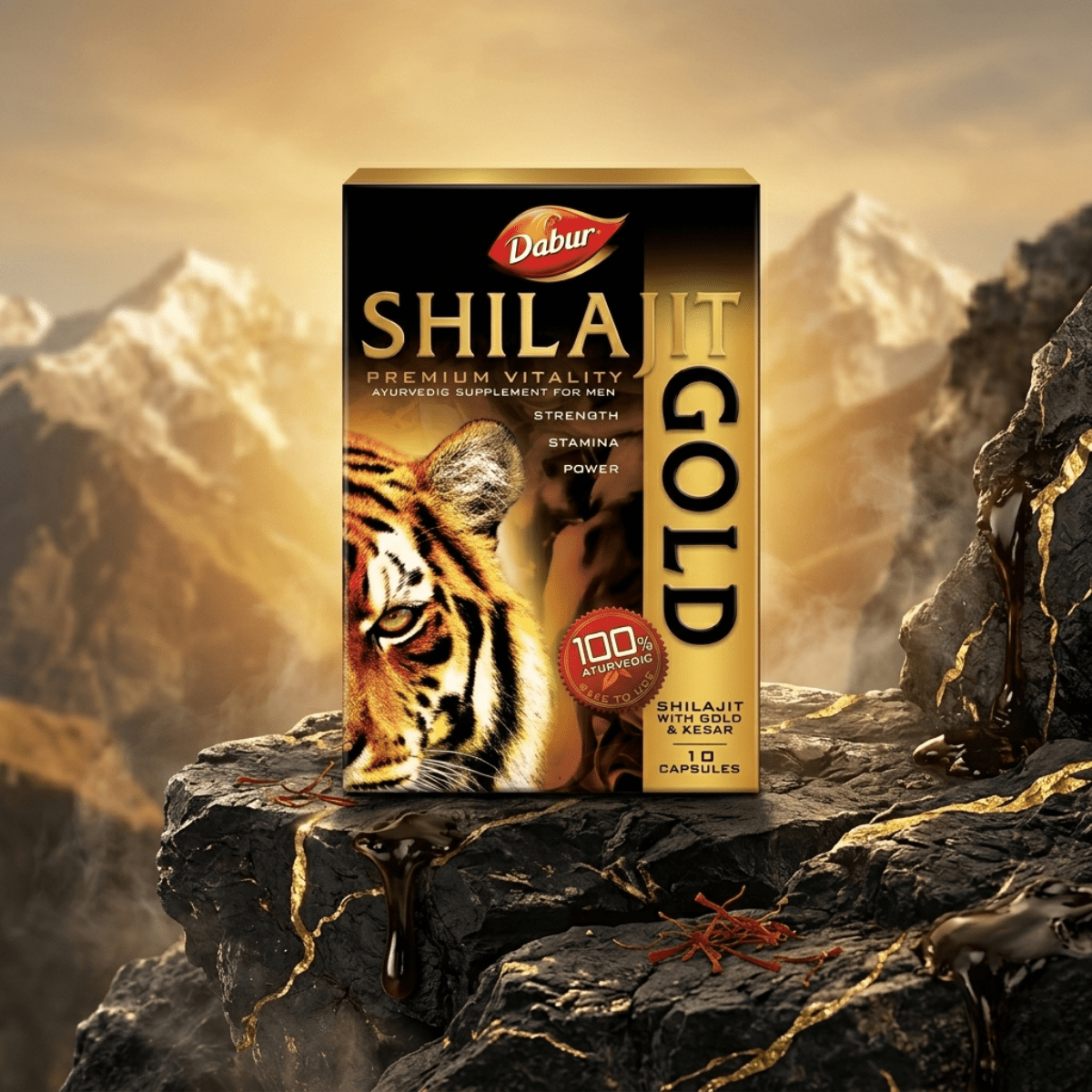 Ayurvedic RxTime Extra Capsule + Shilajit Gold Capsule + Stamina - X Powder + Black Cobra Massage Cream Combo | 30 Caps + 10 Caps + 100gm + 60gm | Combo Pack - HEALTH AIM PHARMACY