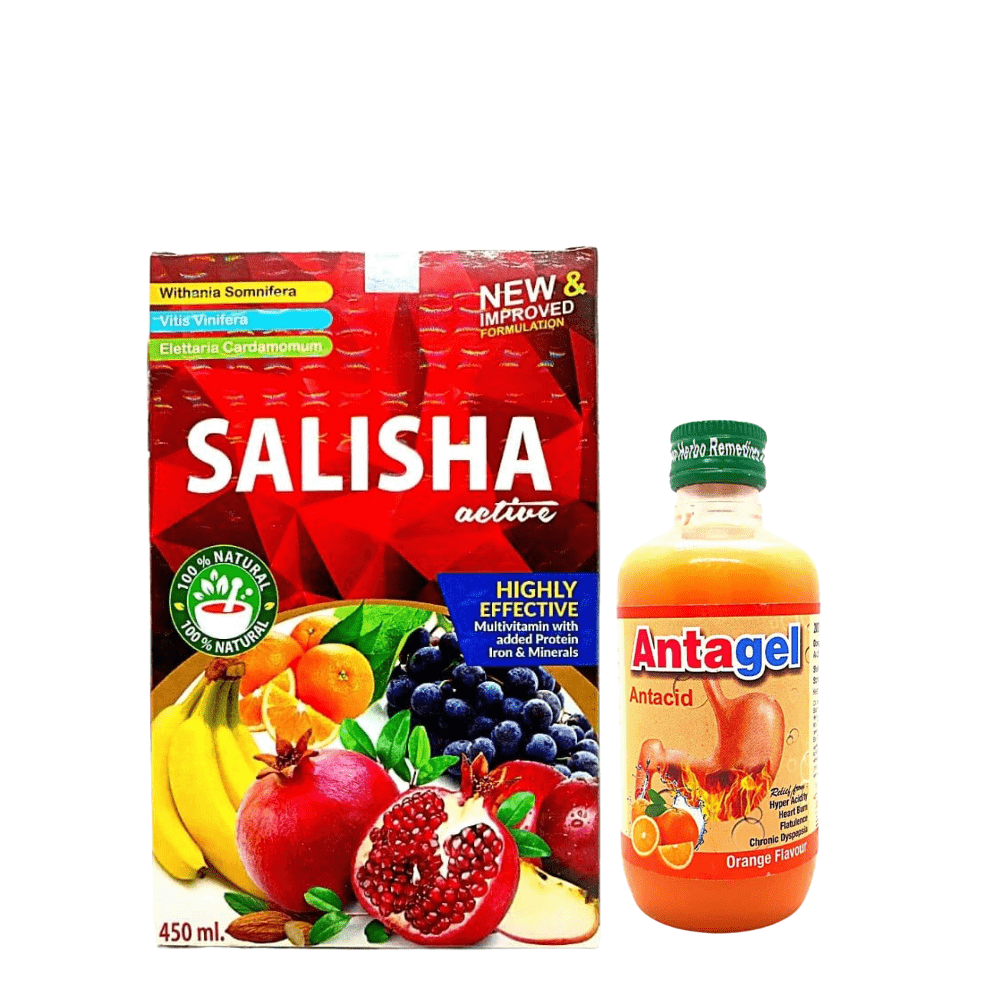 Ayurvedic salisha active &amp; sugar free antagel (Combo Pack) - HEALTH AIM PHARMACY