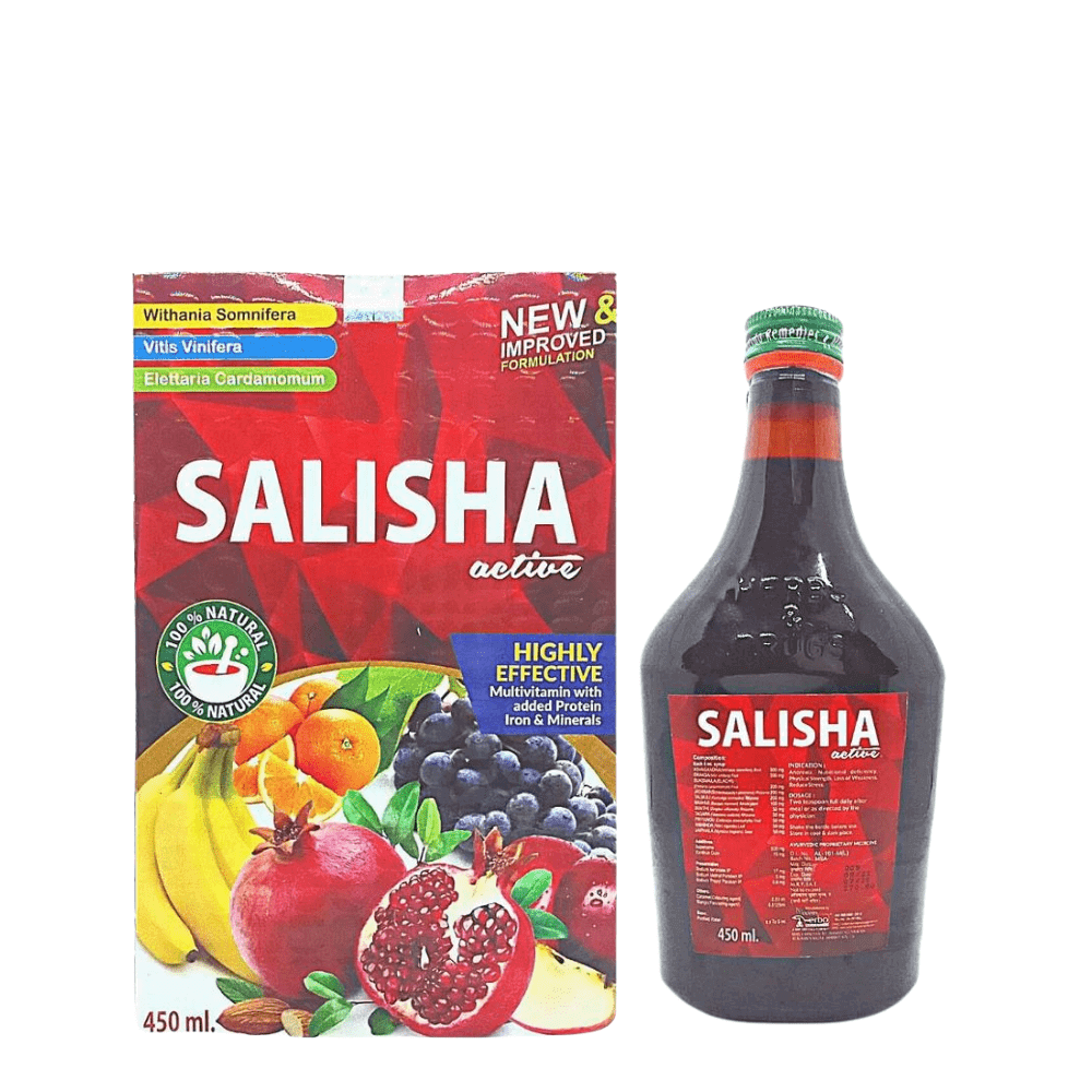 Ayurvedic Salisha Active Syrup(900ml) (Pack of 2) - HEALTH AIM PHARMACY