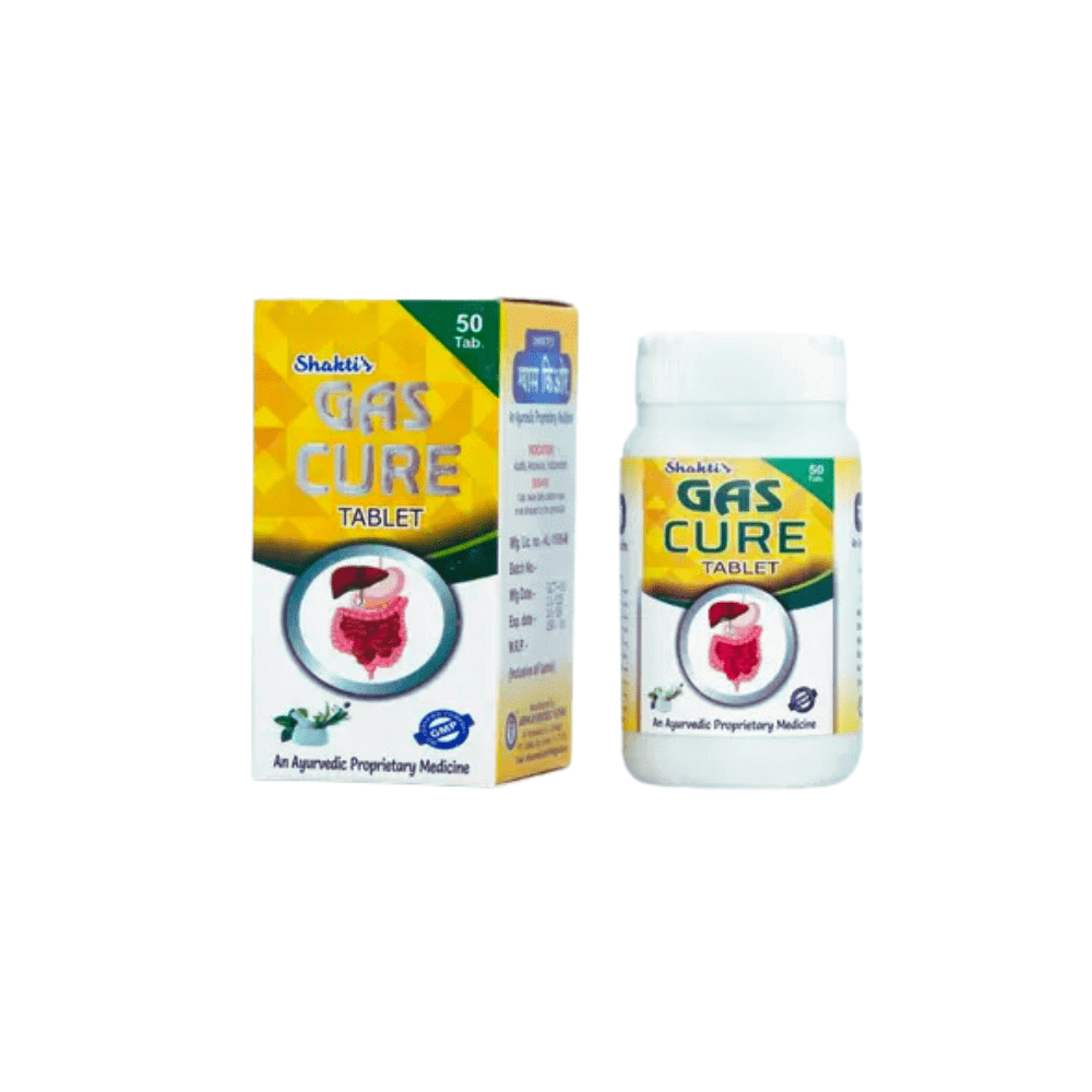 Ayurvedic Shakti's Gas Cure Tablet (Pack of 3) - HEALTH AIM PHARMACY