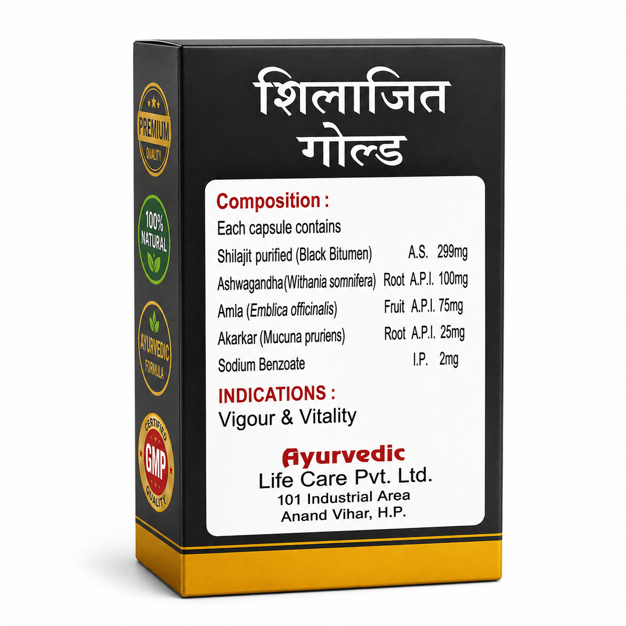 Ayurvedic Shilajit Gold 20 Capsule (Pack of 2) - HEALTH AIM PHARMACY