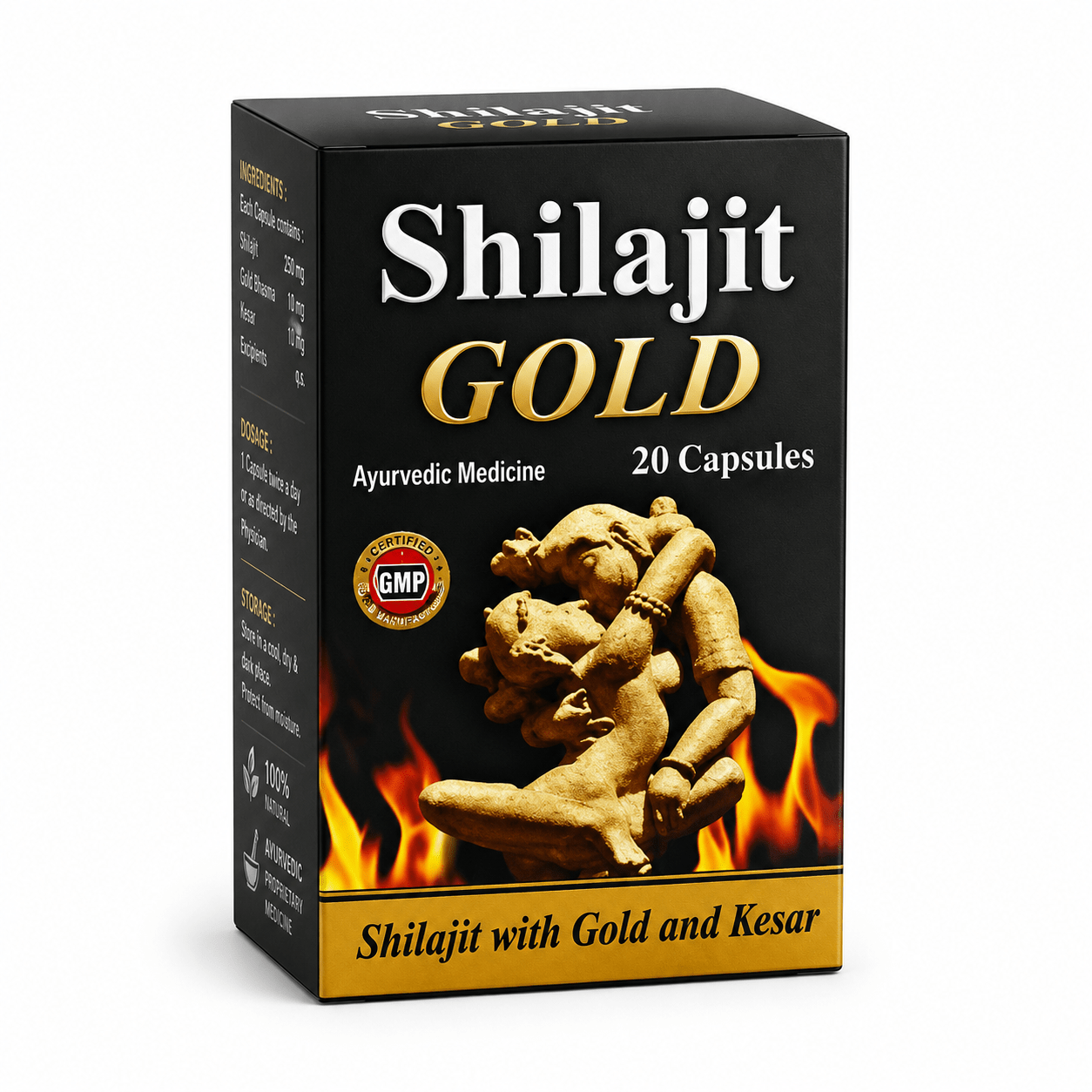 Ayurvedic Shilajit Gold 20 Capsule (Pack of 2) - HEALTH AIM PHARMACY