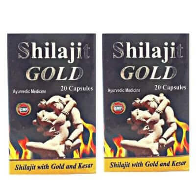 Ayurvedic Shilajit Gold 20 Capsule(pack of 2) - HEALTH AIM PHARMACY