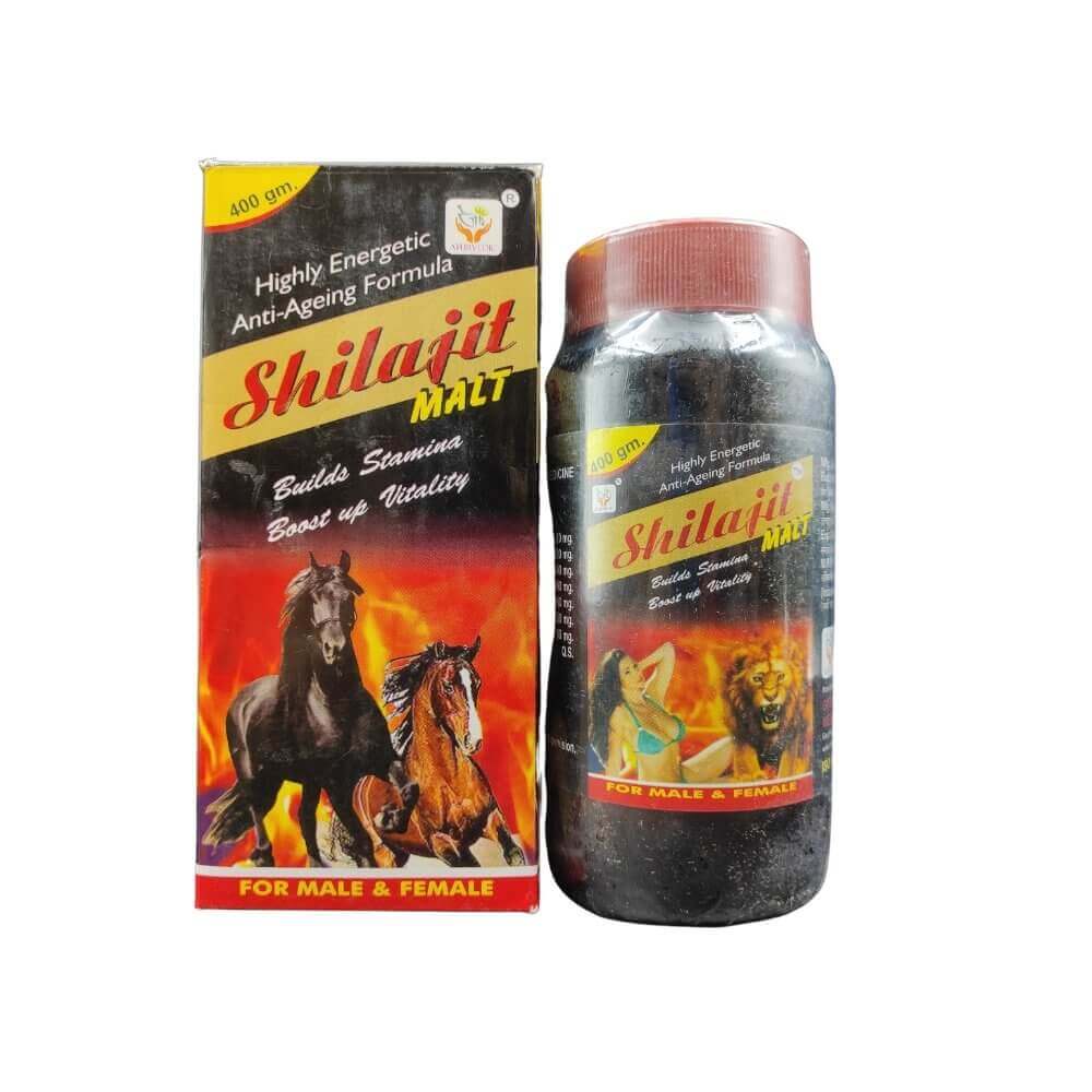 Ayurvedic Shilajit Malt 400gm & Health aim capsule - HEALTH AIM PHARMACY