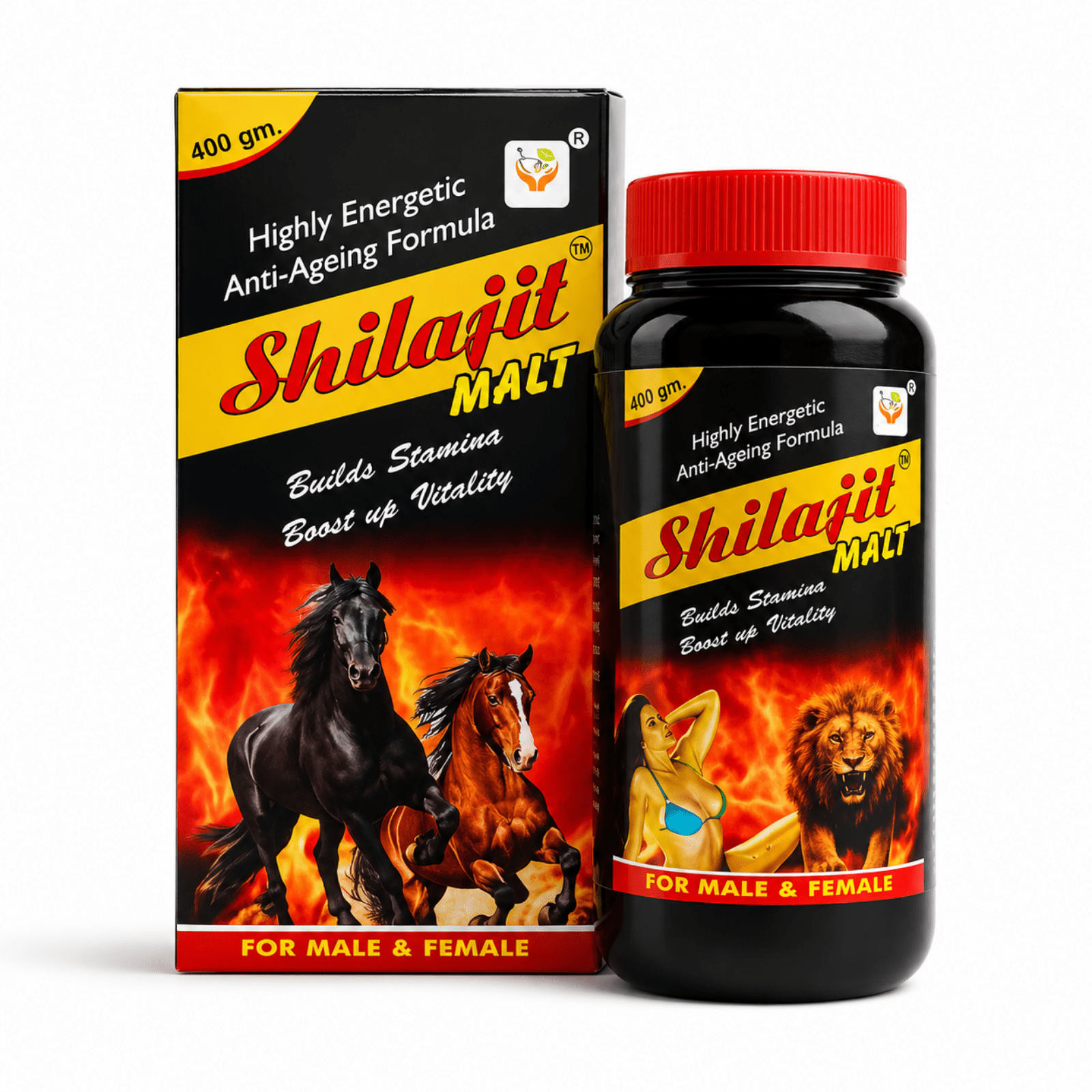 Ayurvedic Shilajit Malt 400gm (Pack of 2) - HEALTH AIM PHARMACY