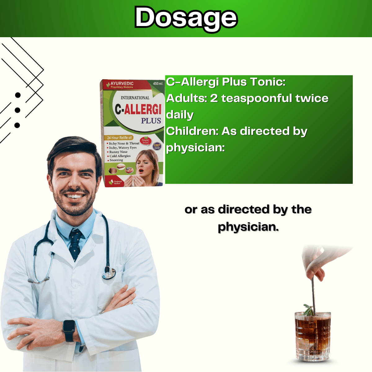 Ayurvedic Skin Care Combo C - Allergi Plus Syrup 450ml + SkinRog 30 Capsule + Derma 24 Carat Skin Cream 25g & Neem Guard Face Wash 60g - HEALTH AIM PHARMACY