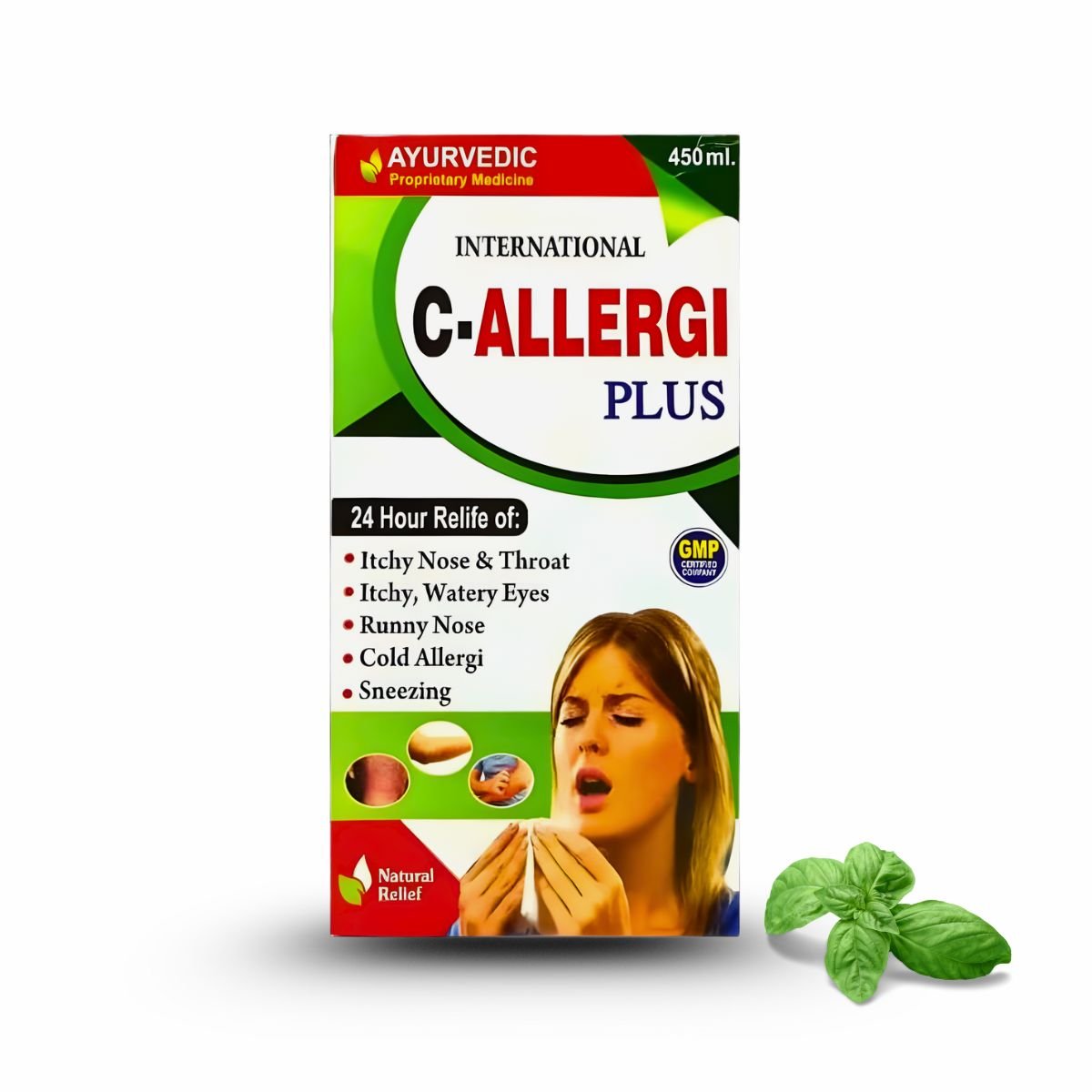 Ayurvedic Skin Rog Capsule & Derma 24 Carat Skin Cream & GERBEX Ointment & C - Allergi Plus Syrup | 30Cap + 25g + 20g + 450ml | Combo Pack - HEALTH AIM PHARMACY