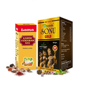 Ayurvedic Sonu Gold + Kamini Vidrawan Ras (Keshar Yukta) Combo – Strength, Stamina & Vitality Booster for Men - HEALTH AIM PHARMACY