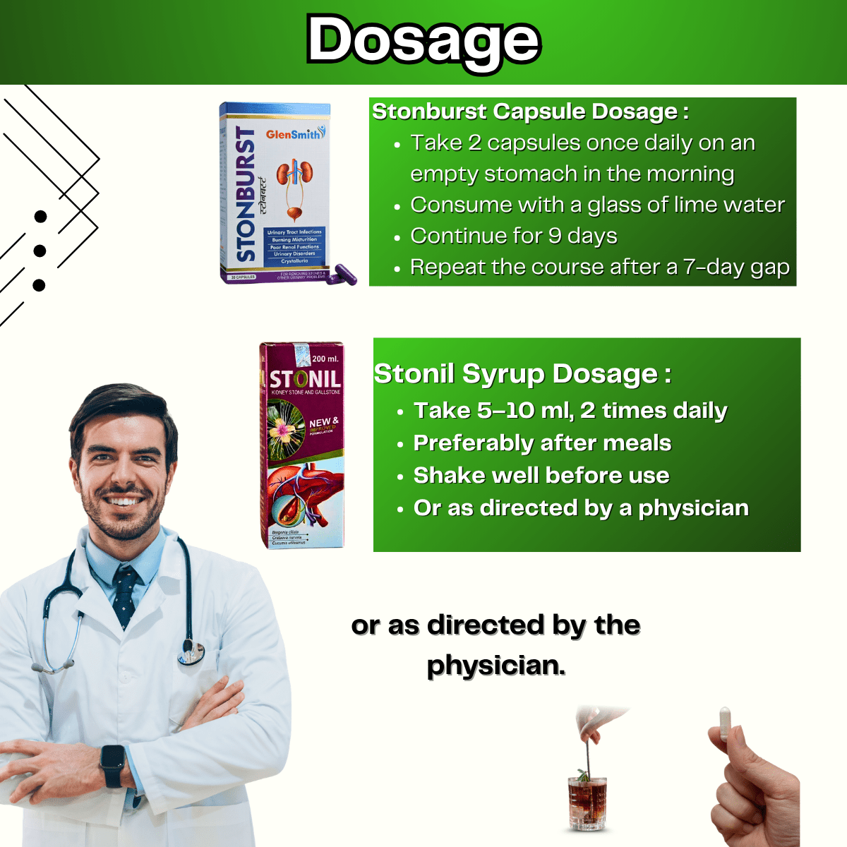 Ayurvedic Stonil Syrup & Stonburst Capsule Combo | 200ml + 30Caps | Combo Pack - HEALTH AIM PHARMACY