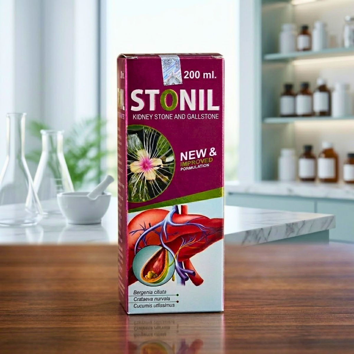 Ayurvedic Stonil Syrup & Stonburst Capsule Combo | 200ml + 30Caps | Combo Pack - HEALTH AIM PHARMACY