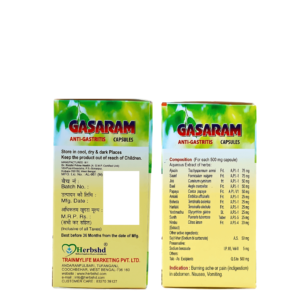 Ayurvedic super health capsule & gasaram capsule - HEALTH AIM PHARMACY