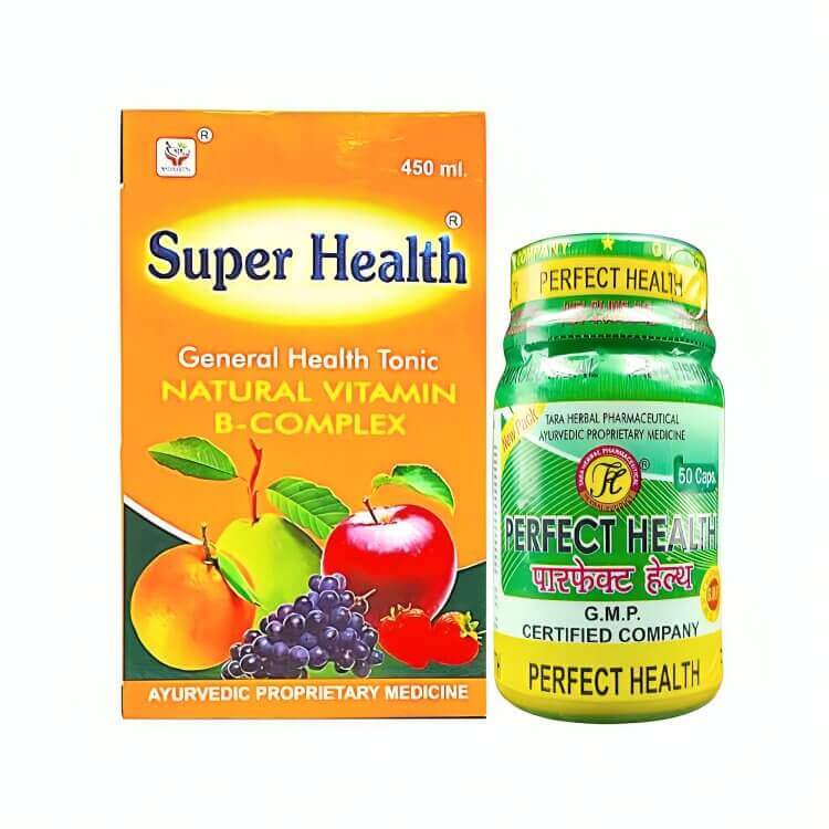 Ayurvedic Super Health Tonic & Perfect Health Capsule for IMPROVES IMMUNITY POWER - HEALTH AIM PHARMACY