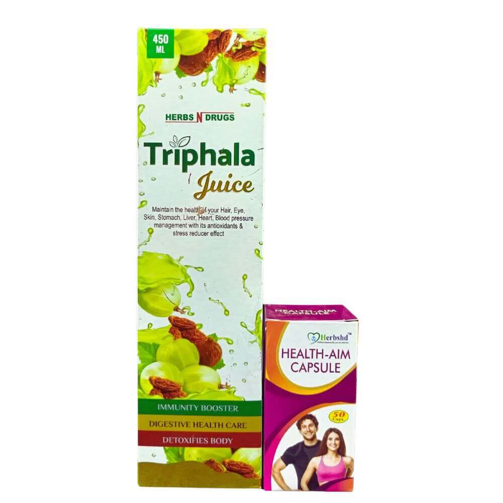 Ayurvedic Triphala Juice & Health Aim Capsule for Weight loss juice - HEALTH AIM PHARMACY