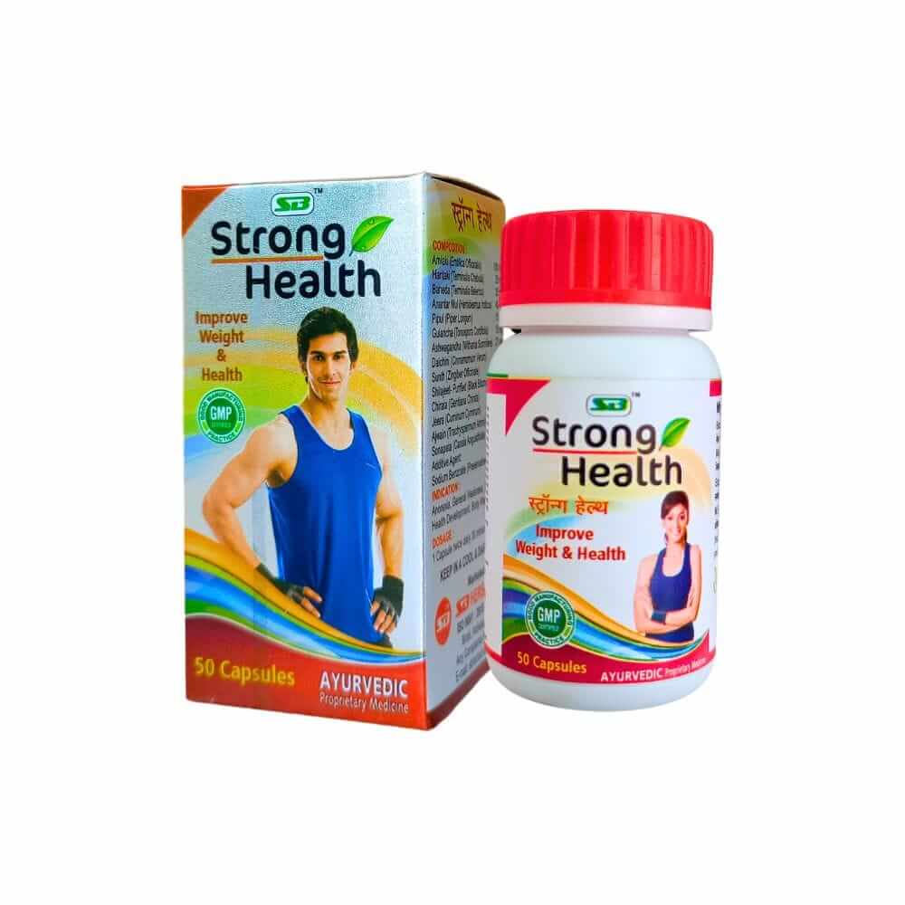 Ayurvedic weight gainer SB Strong Health Capsule (Pack of 3) - HEALTH AIM PHARMACY
