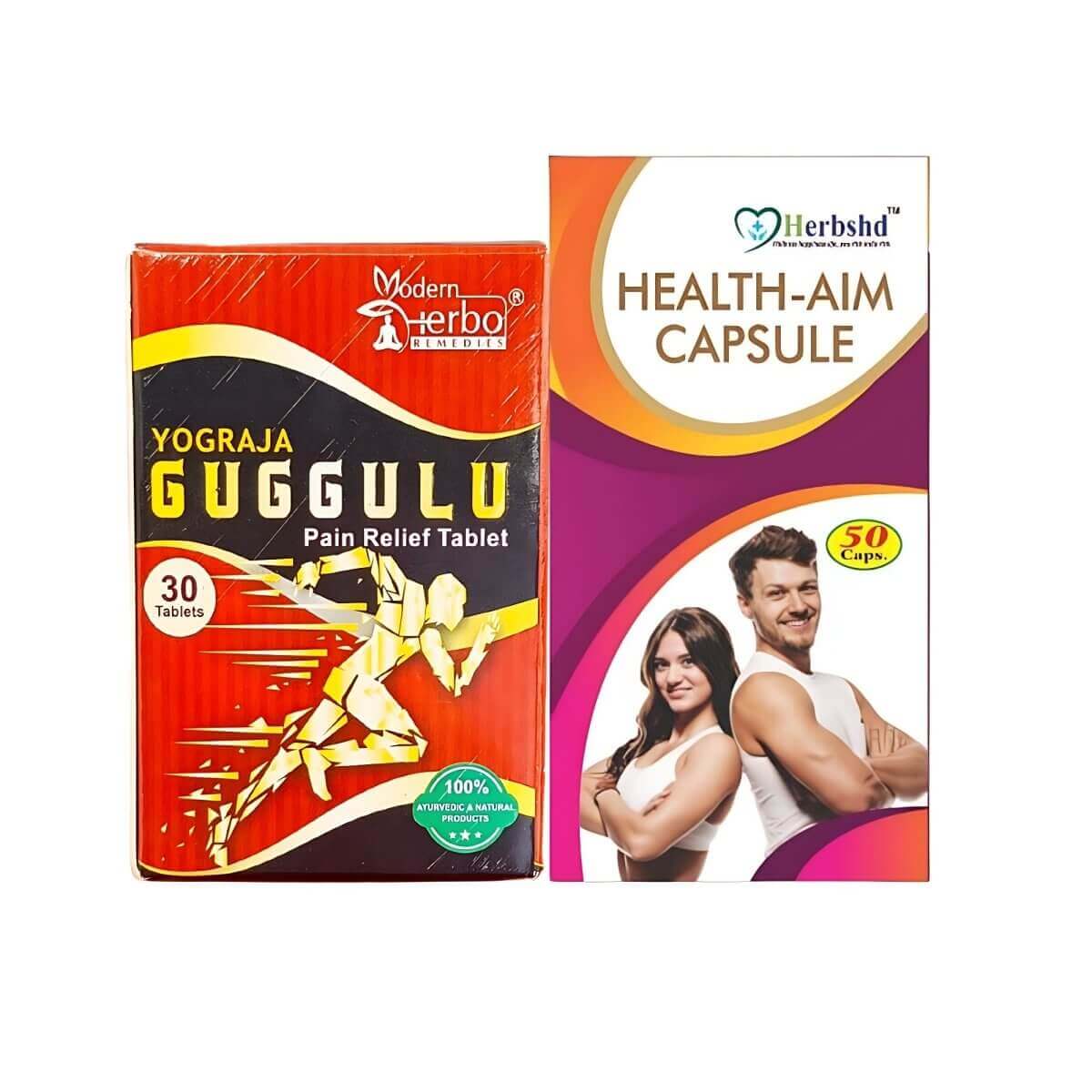 Ayurvedic Yograja Guggulu Pain Relife Tablet & Health Aim Capsule - HEALTH AIM PHARMACY