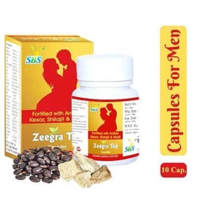 Ayurvedic Zeegra Top (10 Capsules)(Pack of 4) - HEALTH AIM PHARMACY
