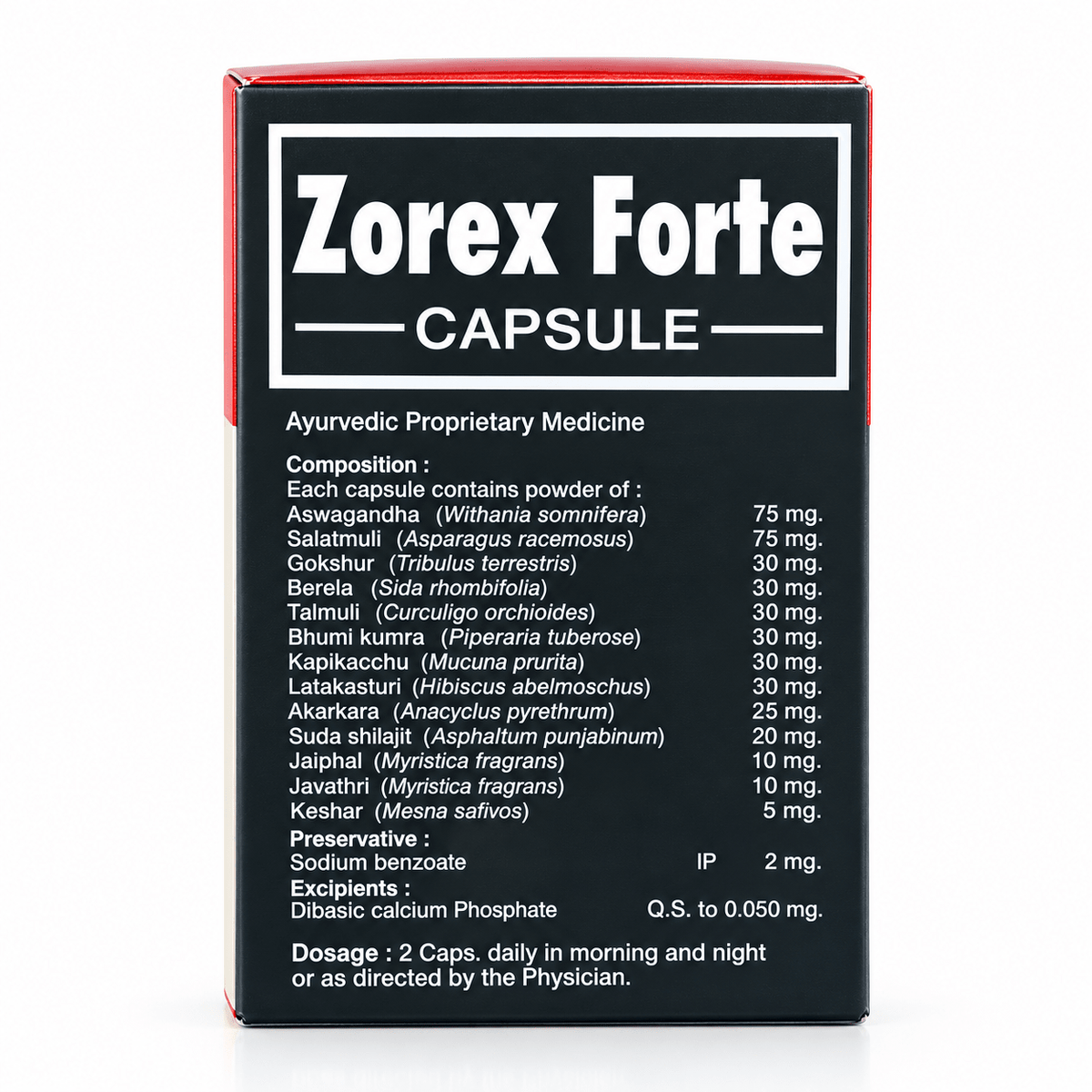 Ayurvedic Zorex Forte Capsule (Pack of 2) - HEALTH AIM PHARMACY