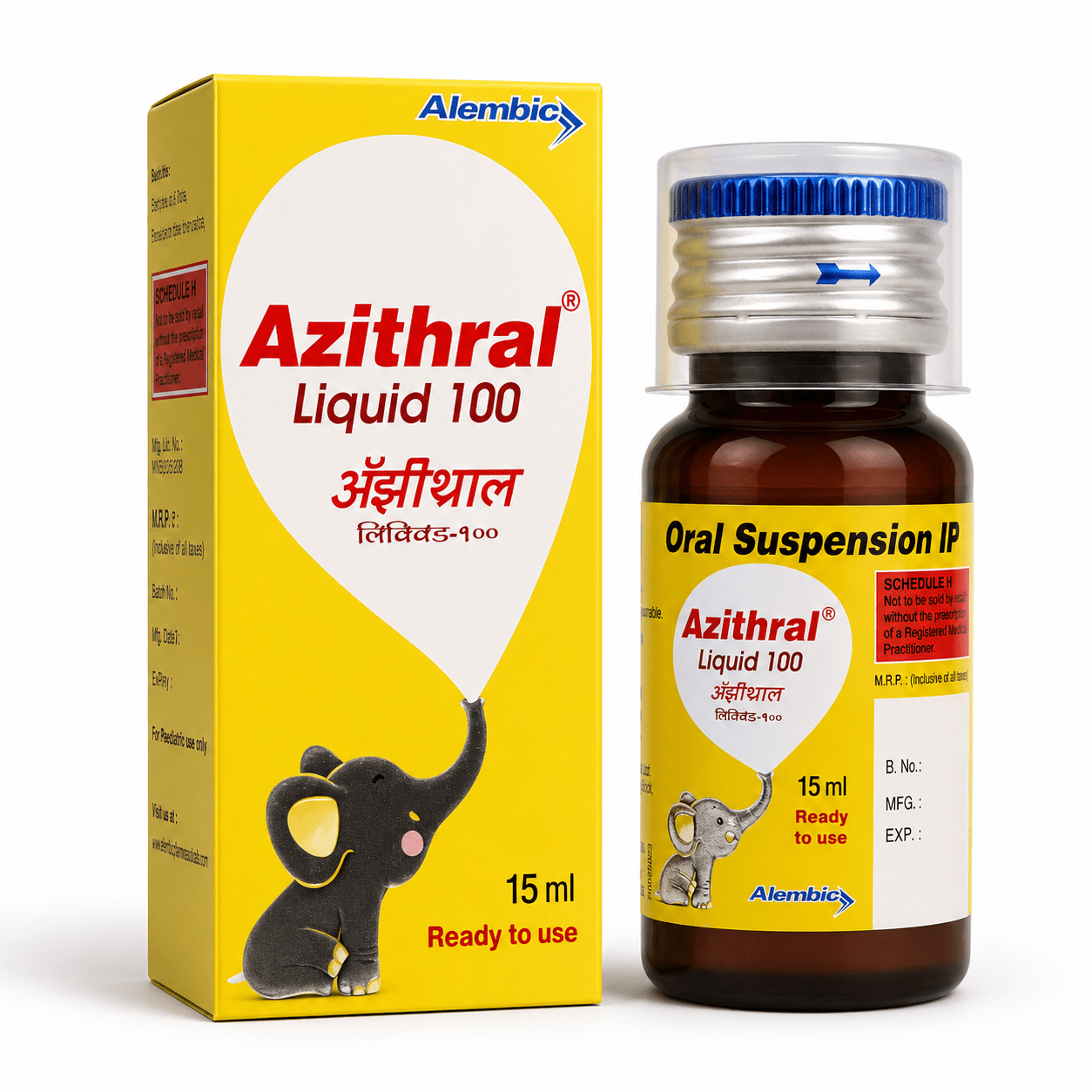 Azithral 100 Liquid 15ml Oral Suspension - HEALTH AIM PHARMACY