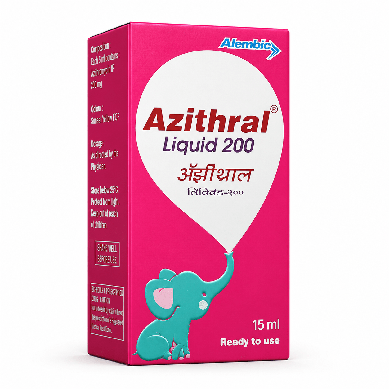 Azithral 200 Liquid 15ml Oral Suspension - HEALTH AIM PHARMACY