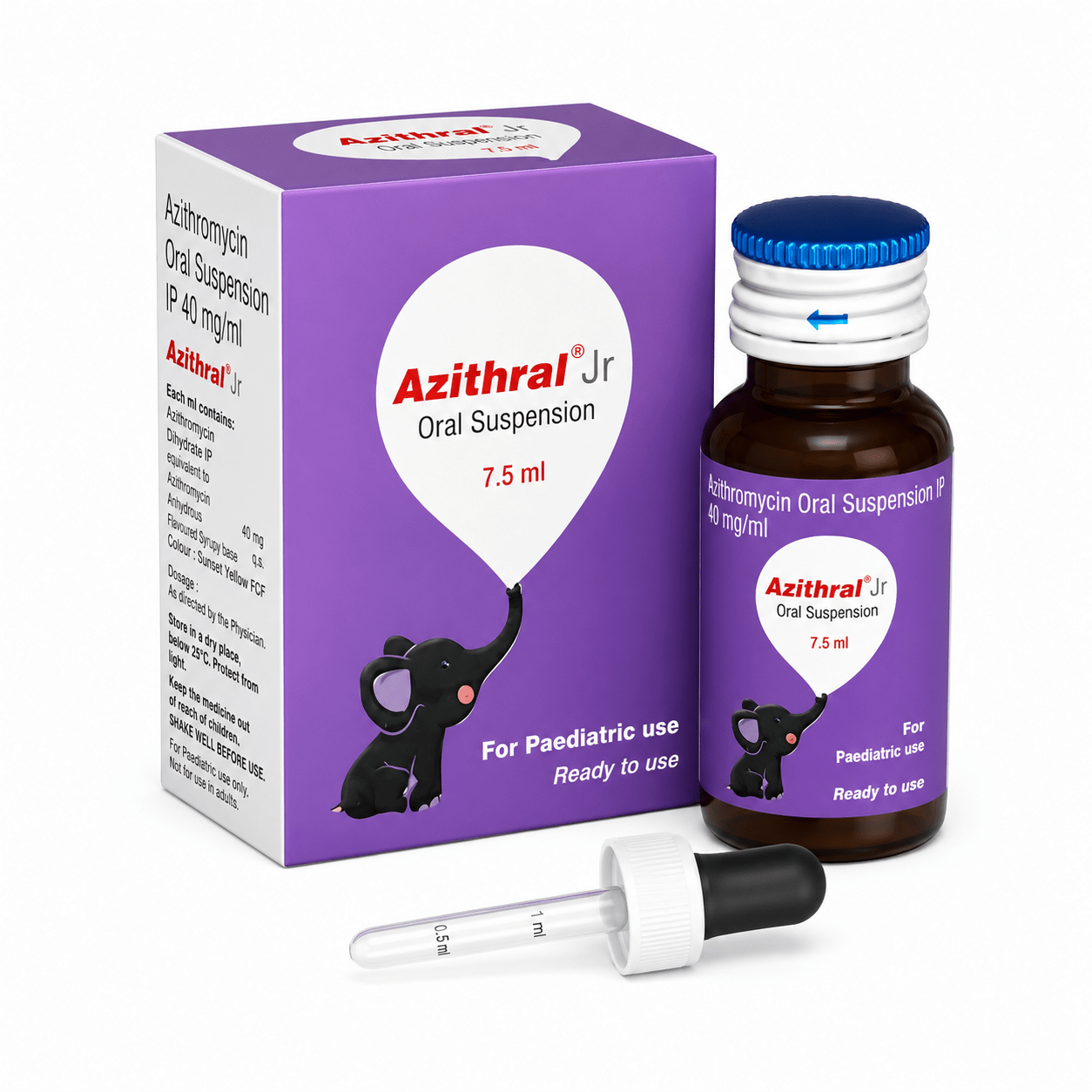 AZITHRAL JR ORAL SUSPENSION 7.5ML - HEALTH AIM PHARMACY