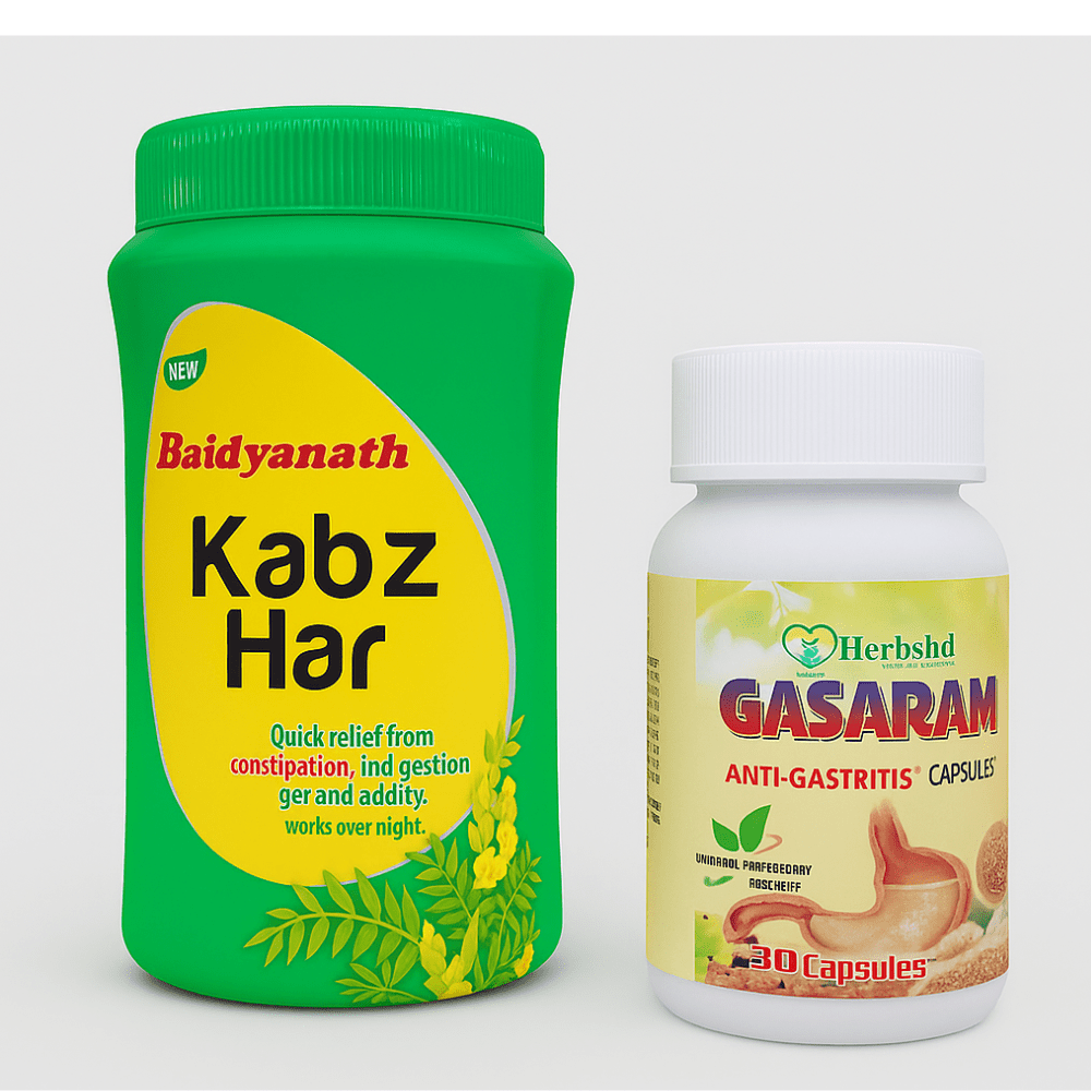 Baidyanath Kabz Har & HERBSHD Capsule – Ayurvedic Constipation Relief - HEALTH AIM PHARMACY