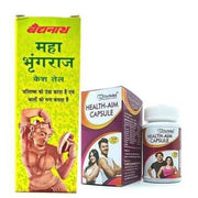 Baidyanath Maha Bhringraj Hair Oil & Health Aim capsule(combo) - HEALTH AIM PHARMACY