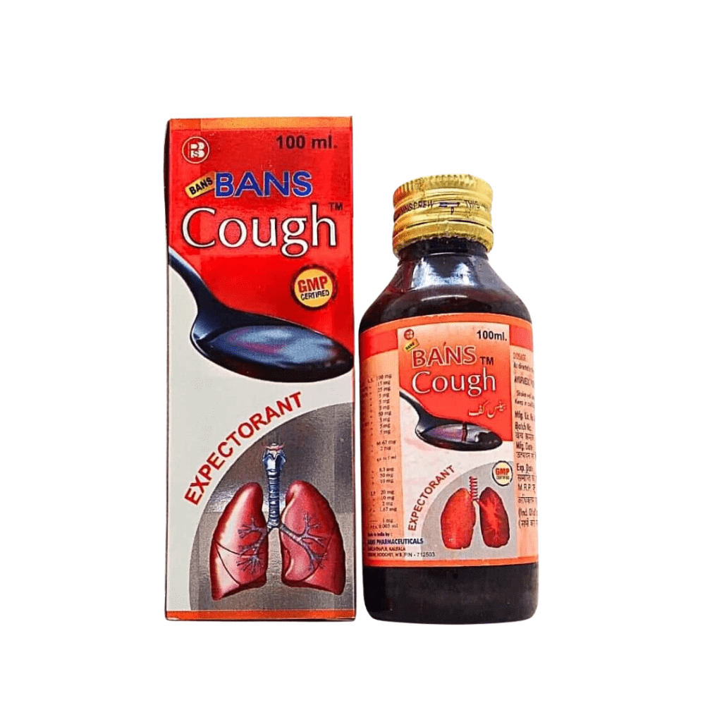 Bans cough syrup 100ml. (pack of 3) - HEALTH AIM PHARMACY
