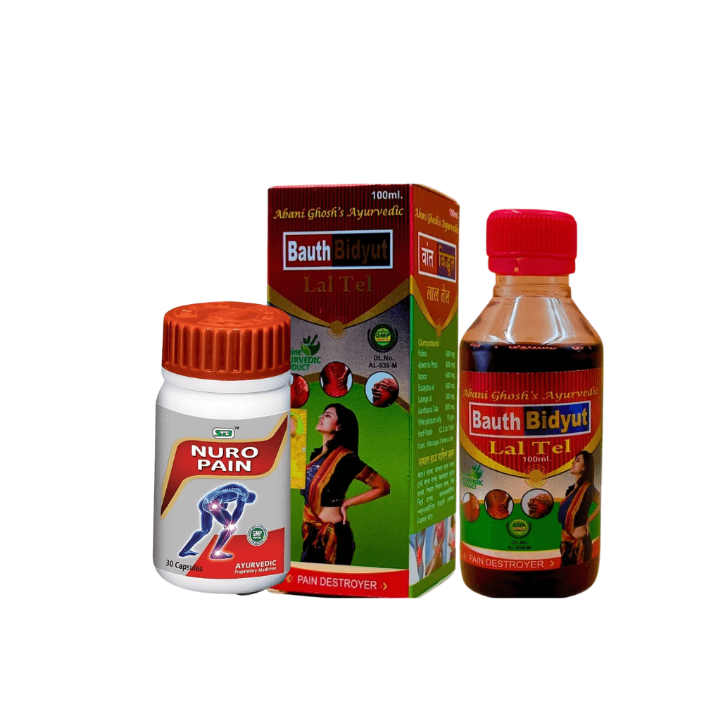 BAT BIDYUT OIL 100 ML & NURO PAIN 30 CAPSULE - HEALTH AIM PHARMACY