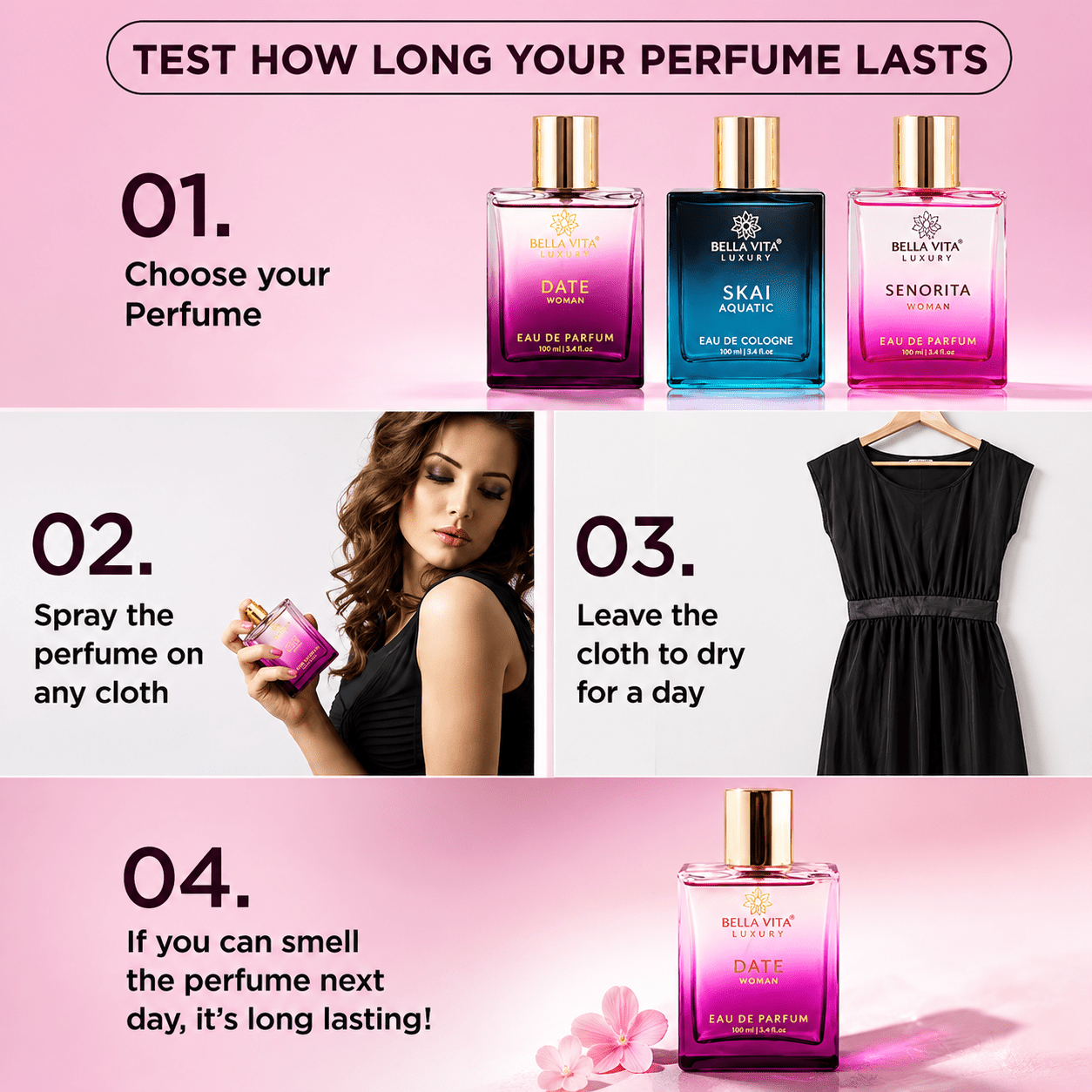 BELLAVITA DATE WOMAN EAU DE PERFUM 100ML - HEALTH AIM PHARMACY