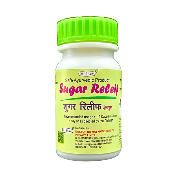 Best Ayurvedic medicine for high blood sugar Biswas Sugar Relief capsule ( PACK OF 3 ) - HEALTH AIM PHARMACY