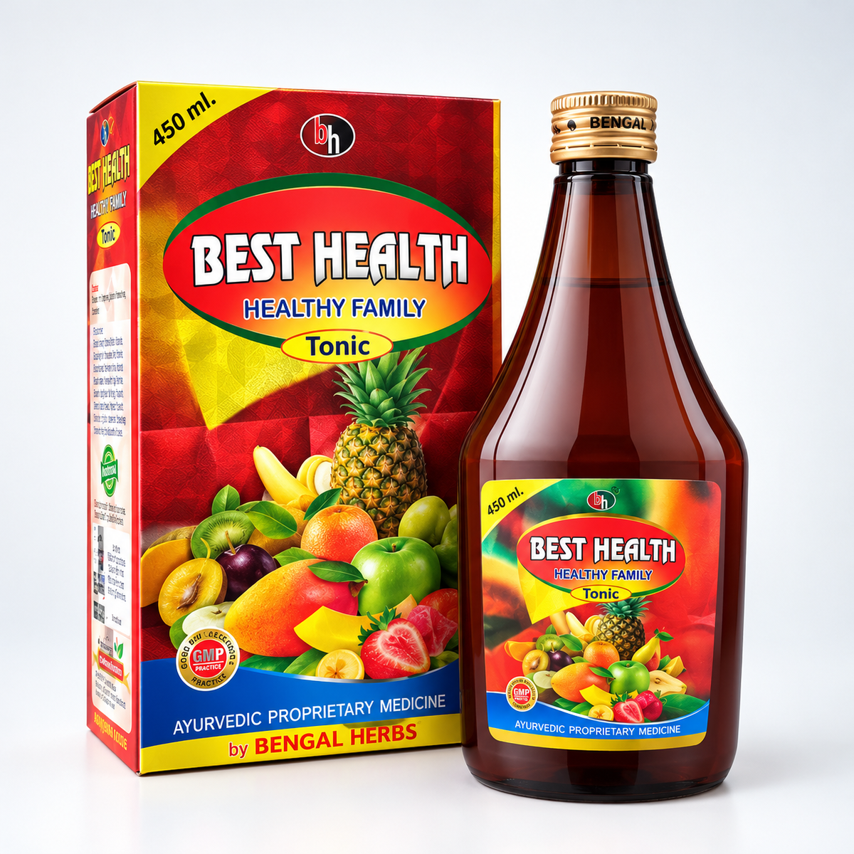 Best Health Healthy Family Tonic For weight Gain 450 ml. (Pack of 2) - HEALTH AIM PHARMACY