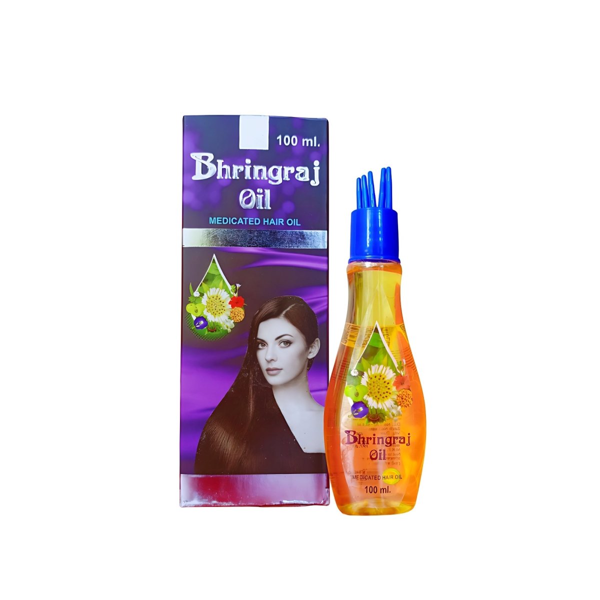 Bhringraj Hair Oil 100ml And Red Onion Hair Shampoo 300ml (Combo Pack) - HEALTH AIM PHARMACY