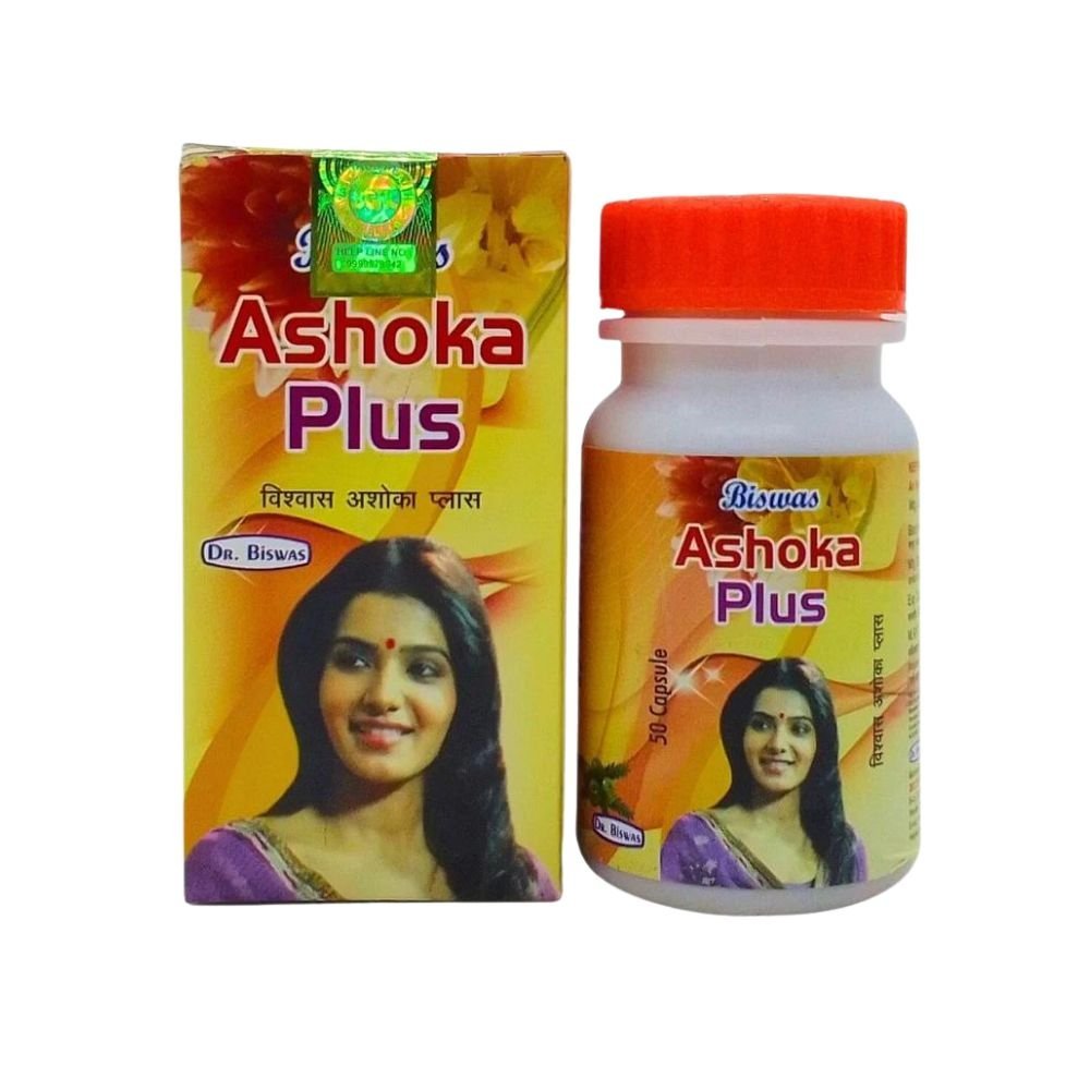 BISWAS ASHOKA PLUS 50 CAPSULE PACK OF 2 - HEALTH AIM PHARMACY