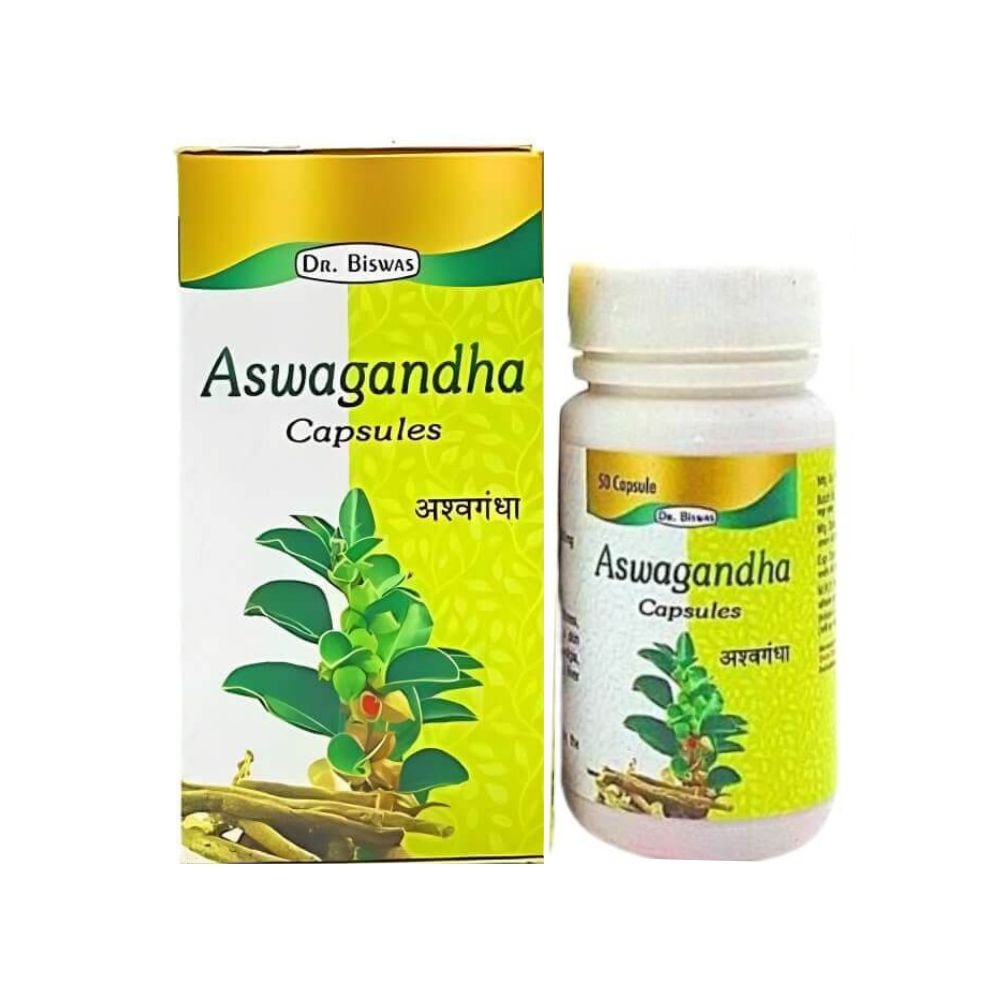 Biswas Aswagandha Capsule( Pack Of 3) - HEALTH AIM PHARMACY