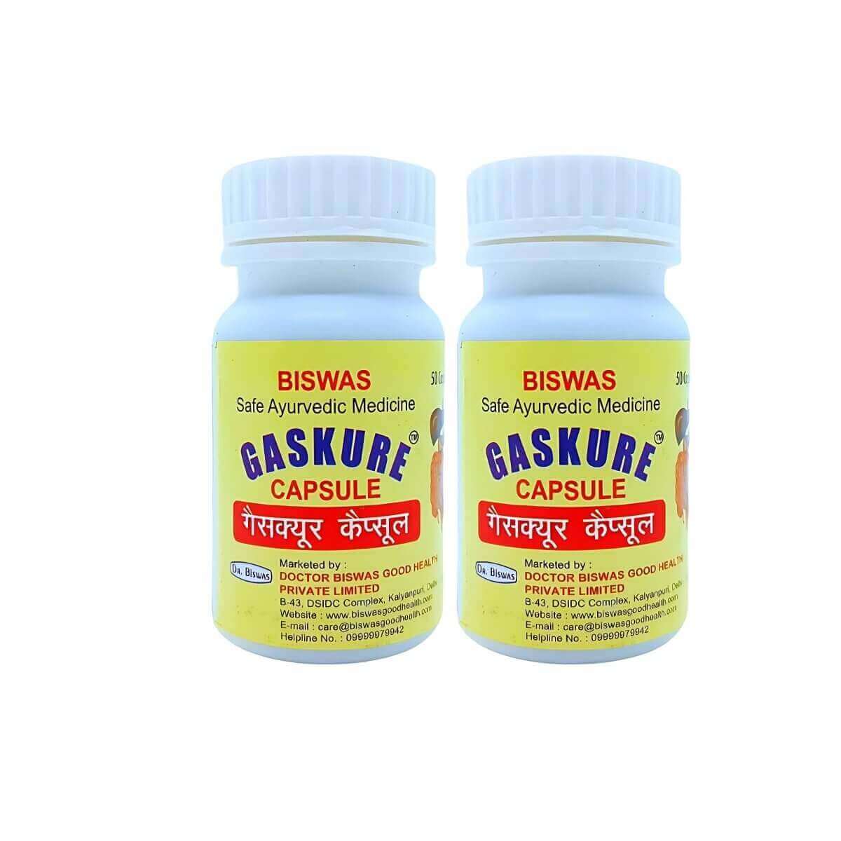 Biswas Gaskure 50 Capsule ( Pack Of 4 ) - HEALTH AIM PHARMACY