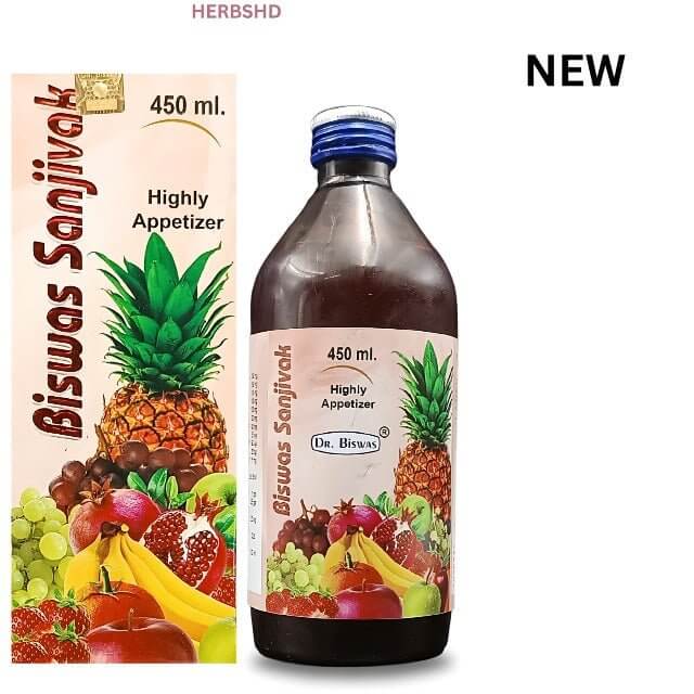 Biswas Sanjivak Syrup 450ml (Pack Of 3) - HEALTH AIM PHARMACY