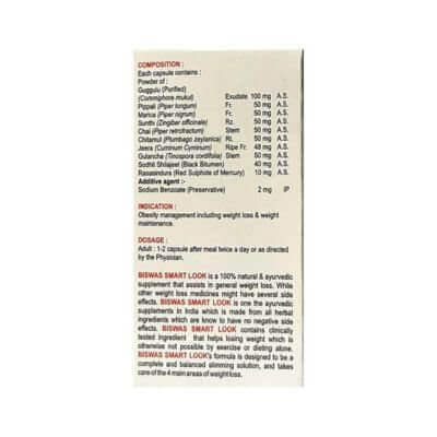 Biswas Smart Look Capsule - HEALTH AIM PHARMACY