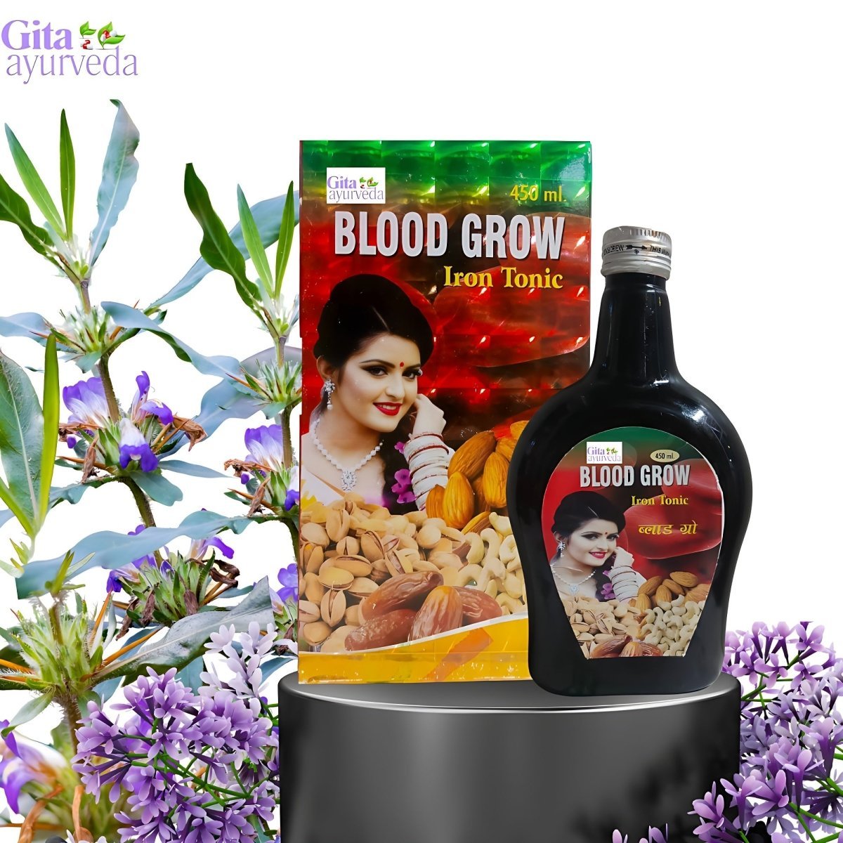 Blood Grow Iron Tonic & Red Blood Cells Normal Range ( Pack off 2) - HEALTH AIM PHARMACY