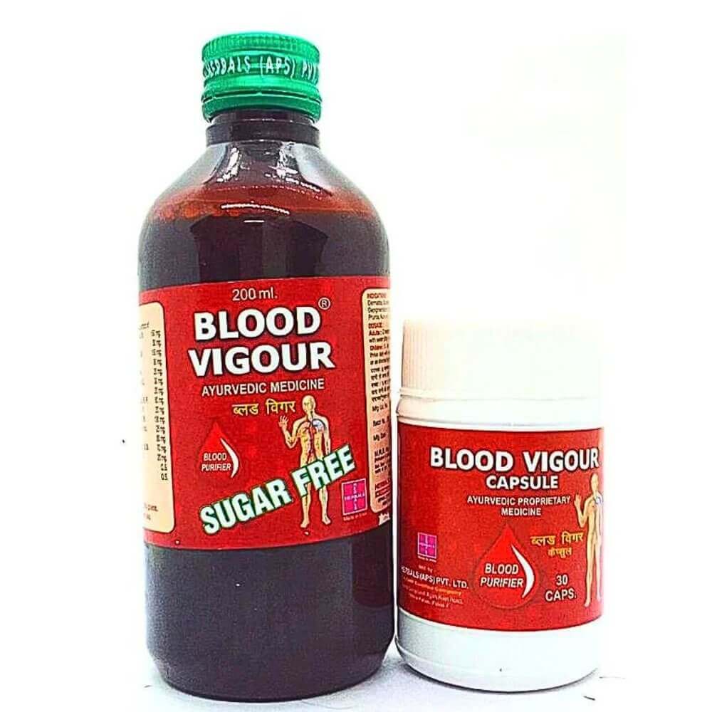 BLOOD VIGOUR SYRUP & CAPSULE(pack of 2 ) - HEALTH AIM PHARMACY