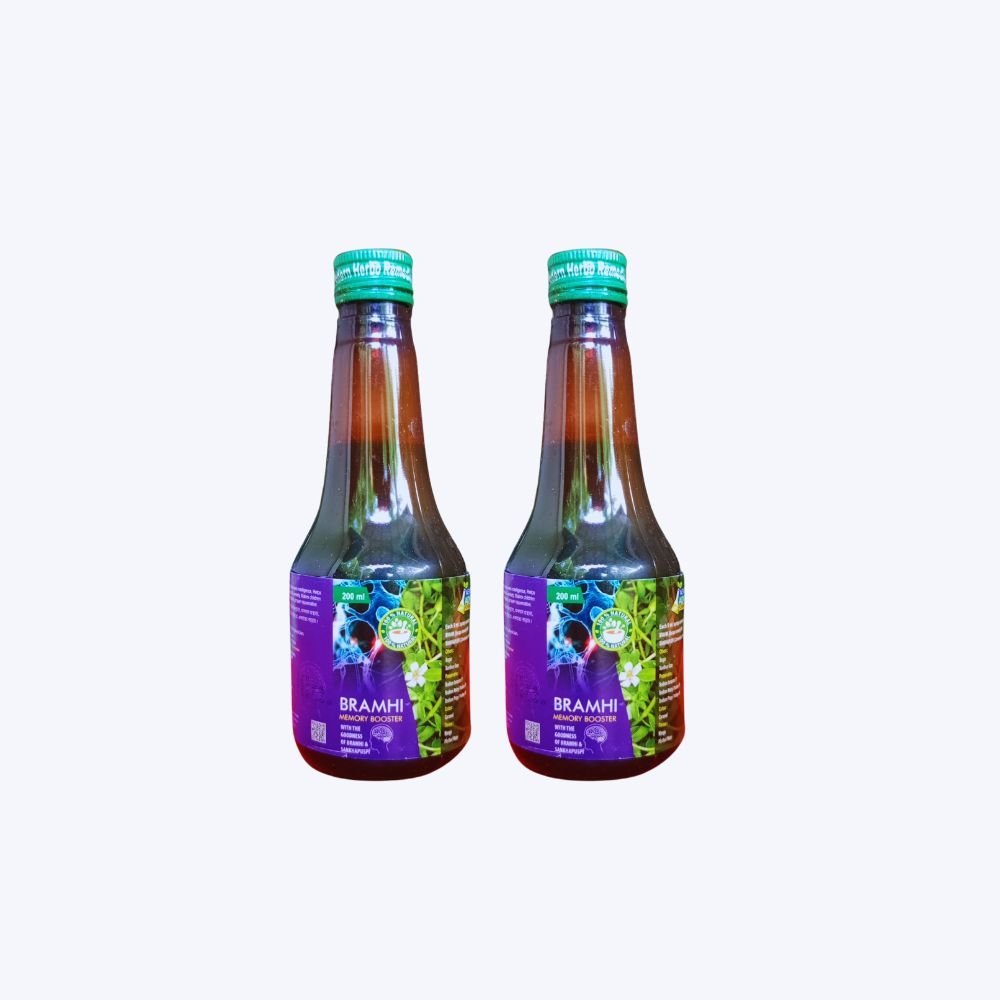 BRAMHI SYRUP 200ML FOR Improves Memory Makes children (PACK OF 3) - HEALTH AIM PHARMACY