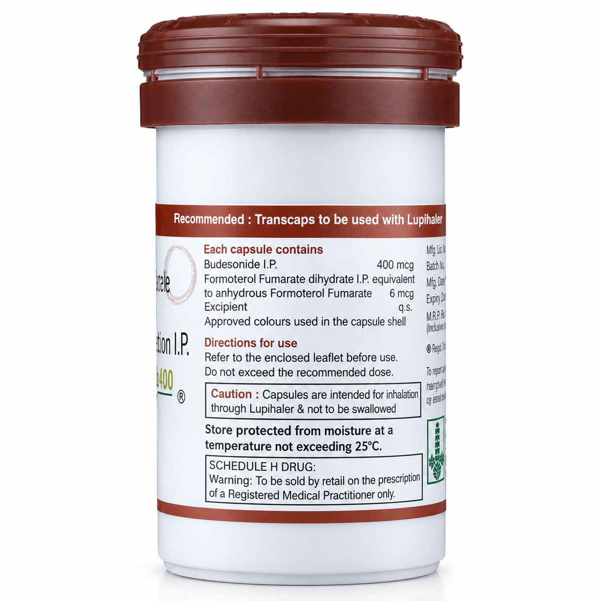 BUDAMATE 400 Transcaps 30 Capsules - HEALTH AIM PHARMACY