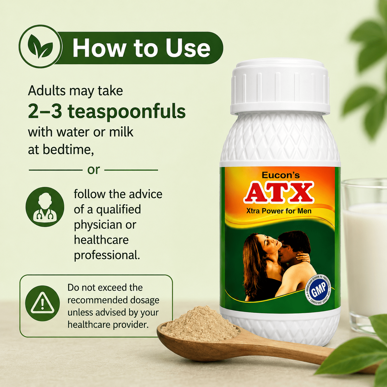 Buy Ayurvedic ATX Powder 100gm Xtra Power for Men - HEALTH AIM PHARMACY