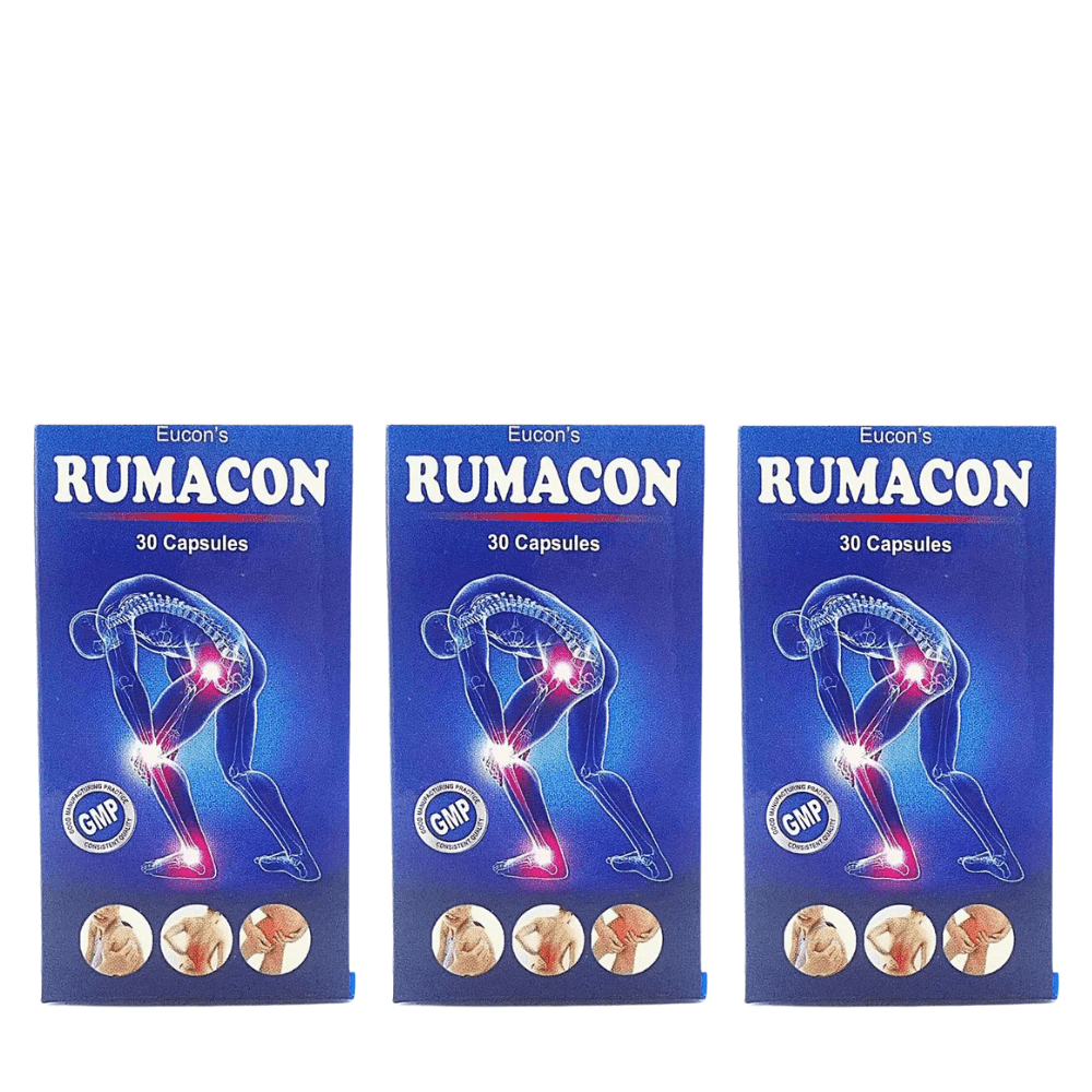 Buy Ayurvedic Eucon`s Rumacon Capsule For Arthritis (Pack of 3) - HEALTH AIM PHARMACY