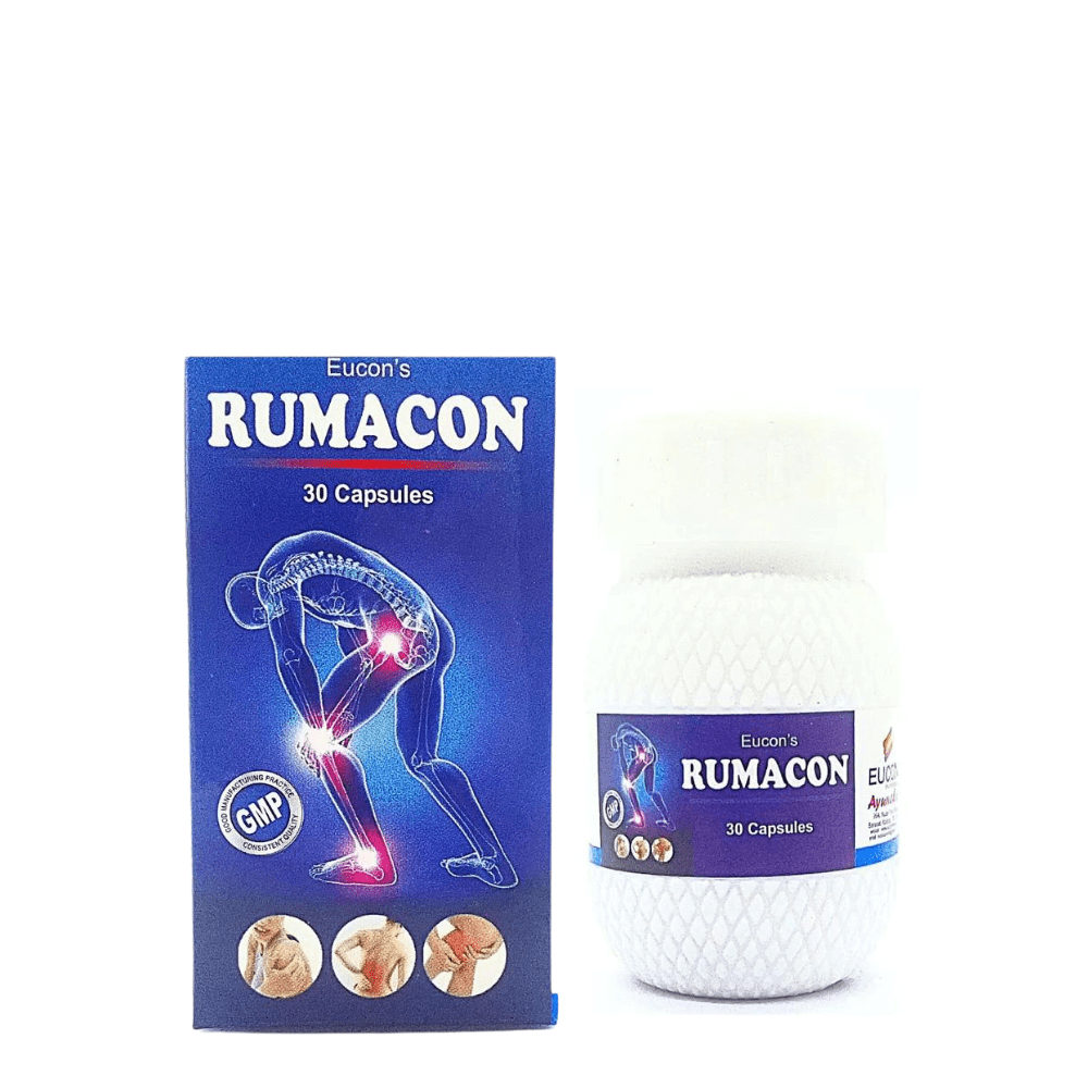 Buy Ayurvedic Eucon`s Rumacon Capsule For Arthritis (Pack of 3) - HEALTH AIM PHARMACY