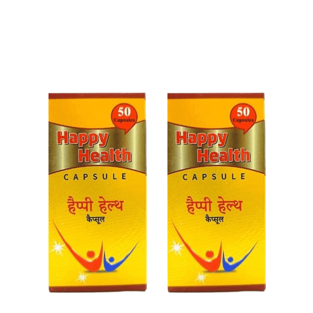 BUY AYURVEDIC HAPPY HEALTH CAPSULE (Pack of 2) - HEALTH AIM PHARMACY