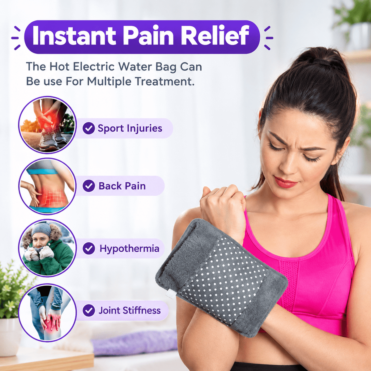 Buy Hot Water Bag Online in India | Electric Hot Bag for Pain Relief, Period Cramps & Muscle Stiffness - HEALTH AIM PHARMACY