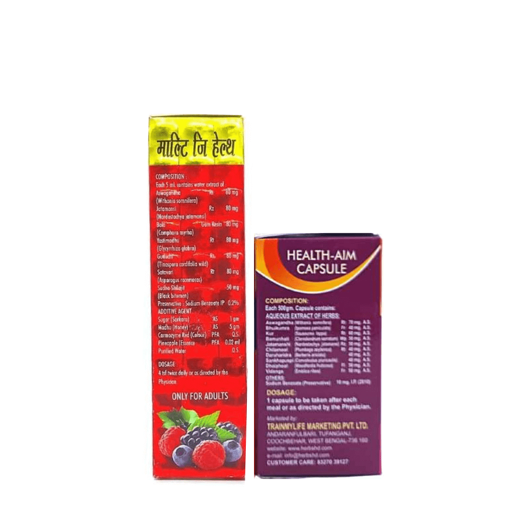 Buy Multivitamins Multi - G Health Tonic and Health - Aim Capsule For Good Health Combo - HEALTH AIM PHARMACY
